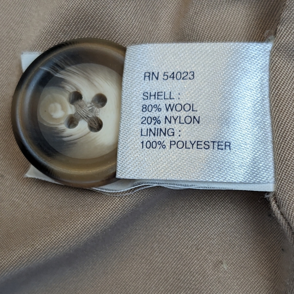 GAP Tan Peacoat with Toggle Closures - CLOSET CLOSING  FINAL MARKDOWN - Picture 7 of 10